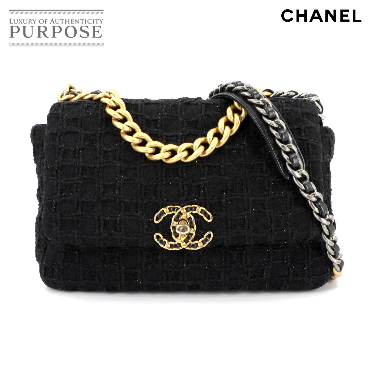 ショルダーバッグ・ポシェット × ヴィンテージ(中古) Chanel 19 Flap Bag Small AS1160 楽天市場】as1160の通販