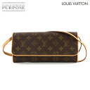 【美品】 ルイ ヴィトン LOUIS VUITTON モノグラム ポシェット ツイン GM ショルダー バッグ ブラウン M51852 Pochette Twin GM 【中古】