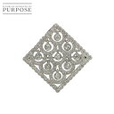 【新品仕上げ】 ダイヤ 1.05ct K18 WG ブローチ ホワイトゴールド 750 Diamond Brooch 【中古】