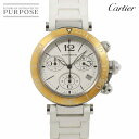 カルティエ Cartier パシャ シータイマー クロノグラフ W3140004 ボーイズ 腕時計 デイト シルバー PG クォーツ ウォッチ Pasha 【中古】(2)