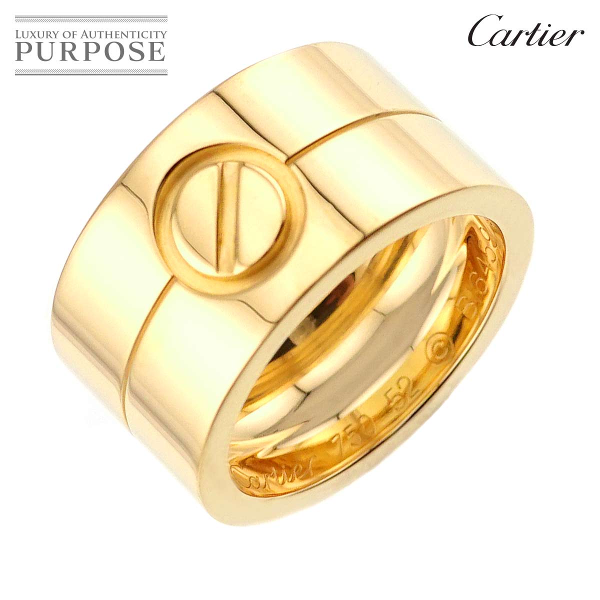 【国内発送★Cartier】LOVE リング イエローゴールド 楽天市場】カルティエ ラブリング 52(素材(ジュエリー