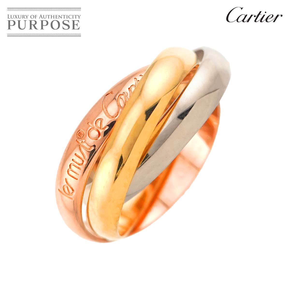 国内直営**Cartier** トリニティ リング 3色リング Giftに♪ 楽天市場】カルティエ トリニティ 3連 リングの通販