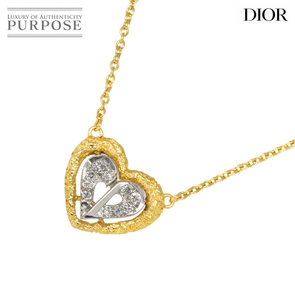 【キラキラ煌めくハートとロゴが可愛い♡】DIOR ネックレス 楽天市場】クリスチャンディオール ハート ネックレスの通販