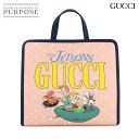 【未使用 展示品】 グッチ GUCCI GGスプリーム チルドレンズ トート バッグ ピンク ネイビー 605614 ジェットソンズ GG Supreme Childrens Bag 【中古】