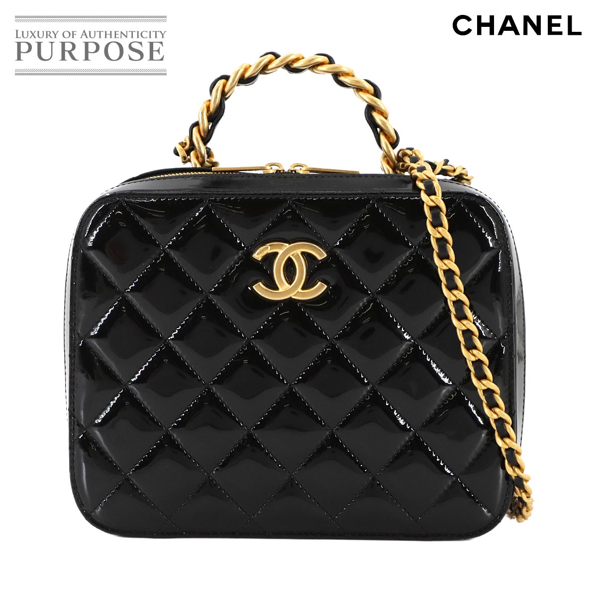 【流行りの♪】CHANEL★エナメルバニティケース 楽天市場】シャネル エナメル バニティの通販