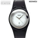エルメス HERMES アーネ HA3 410 ボーイズ 腕時計 デイト ホワイト クォーツ ウォッチ Arne 【中古】