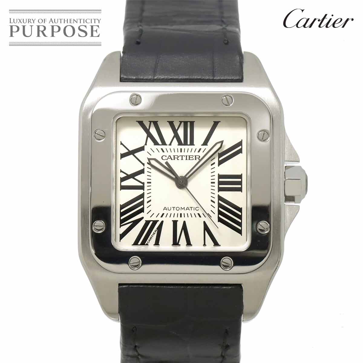 【新品仕上げ 済み】 カルティエ Cartier サントス100 LM W20073X8 メンズ 腕 ...