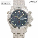オメガ OMEGA シーマスター プロフェッショナル クロノグラフ 2598 80 メンズ 腕時計 デイト ネイビー オートマ 自動巻き ウォッチ Seamaster 【中古】