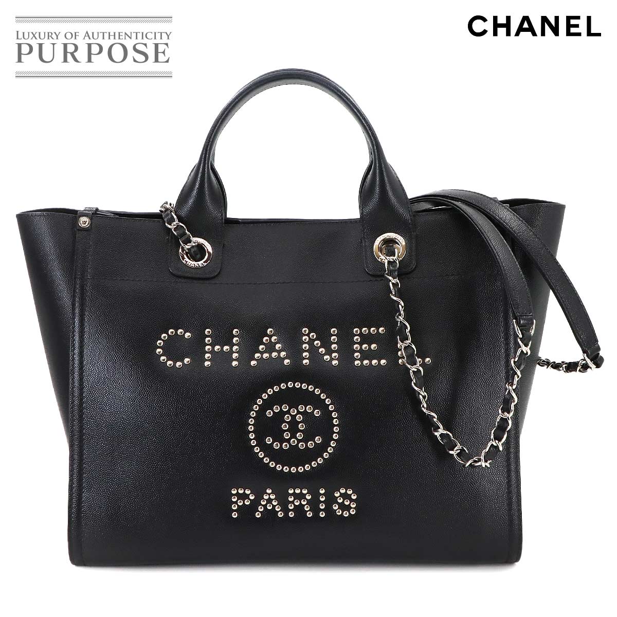 【お洒落♡】CHANEL ドーヴィル ショッピングバック 90288258-01.jpg