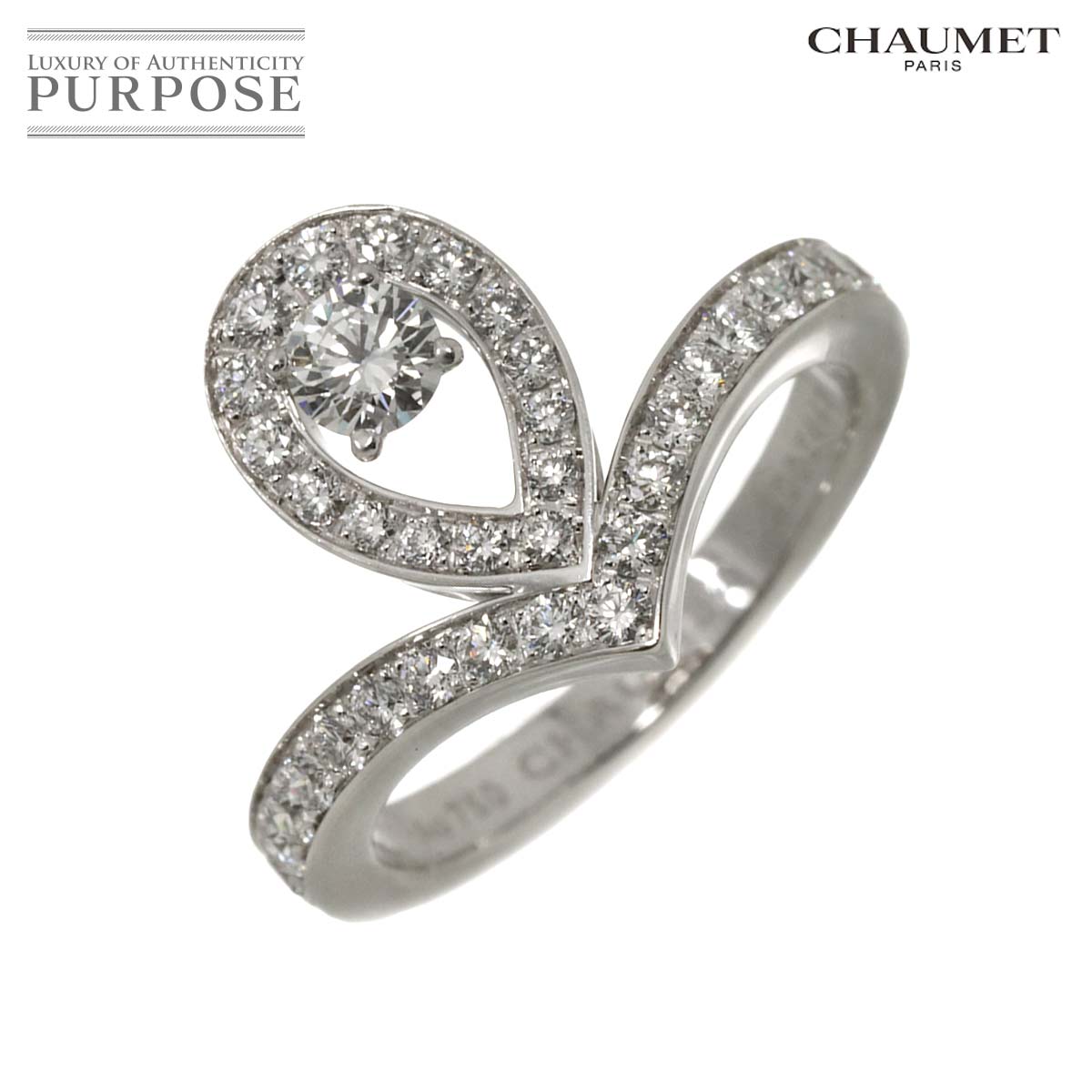 【新品同様】 ショーメ CHAUMET ジョゼフィーヌ エグレット #49 リング ダイヤ K18 WG ホワイトゴールド 750 指輪 Josephine【証明書付き】【中古】のサムネイル