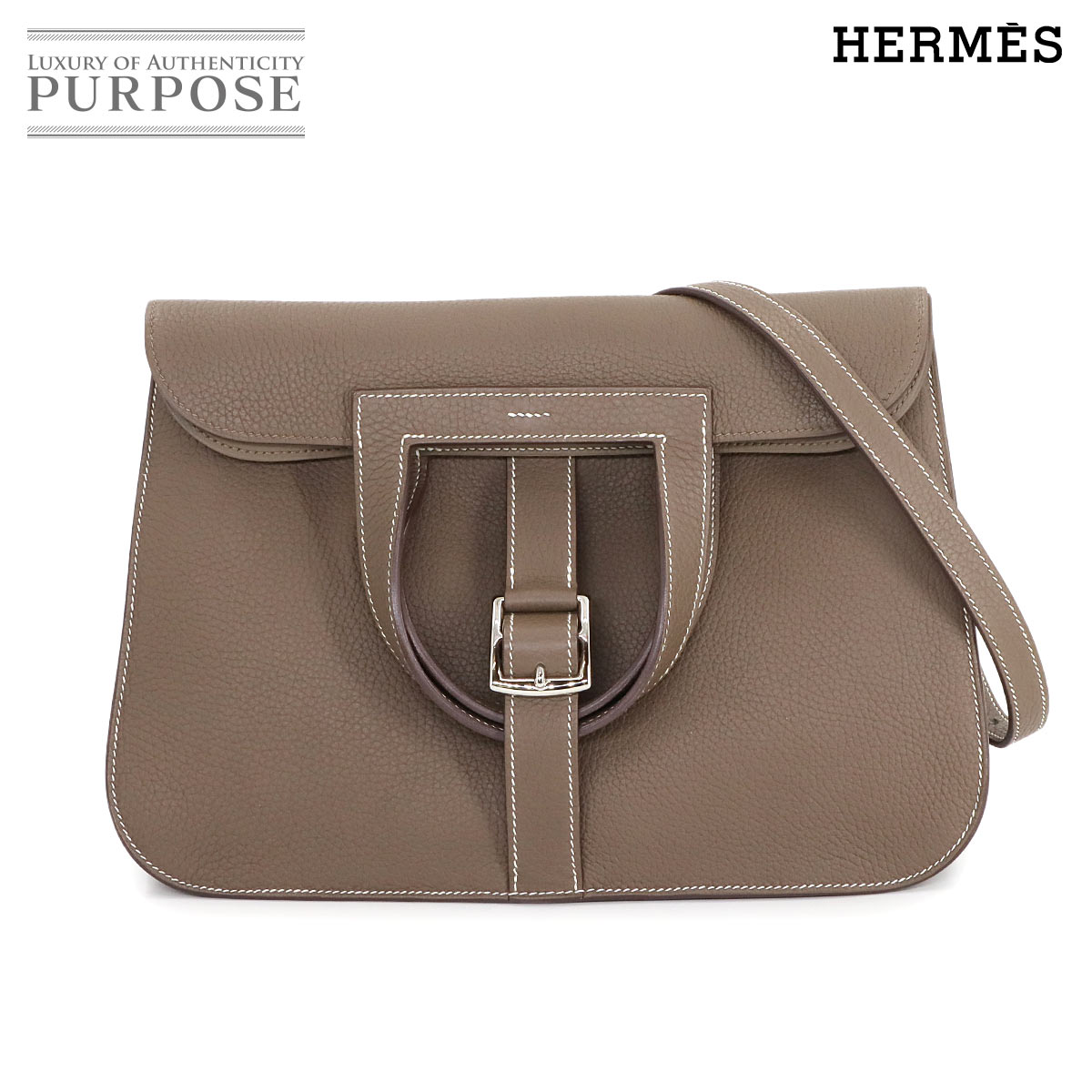 【未使用 展示品】 エルメス HERMES アルザン 31 5way ハンド ショルダー バッグ トリヨンクレマンス エトゥープ Y刻印 シルバー 金具 Halzan 【中古】のサムネイル