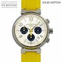 ルイ ヴィトン LOUIS VUITTON タンブール クロノグラフ Q112E メンズ 腕時計 デイト シルバー オートマ 自動巻き ウォッチ Tambour 【中古】