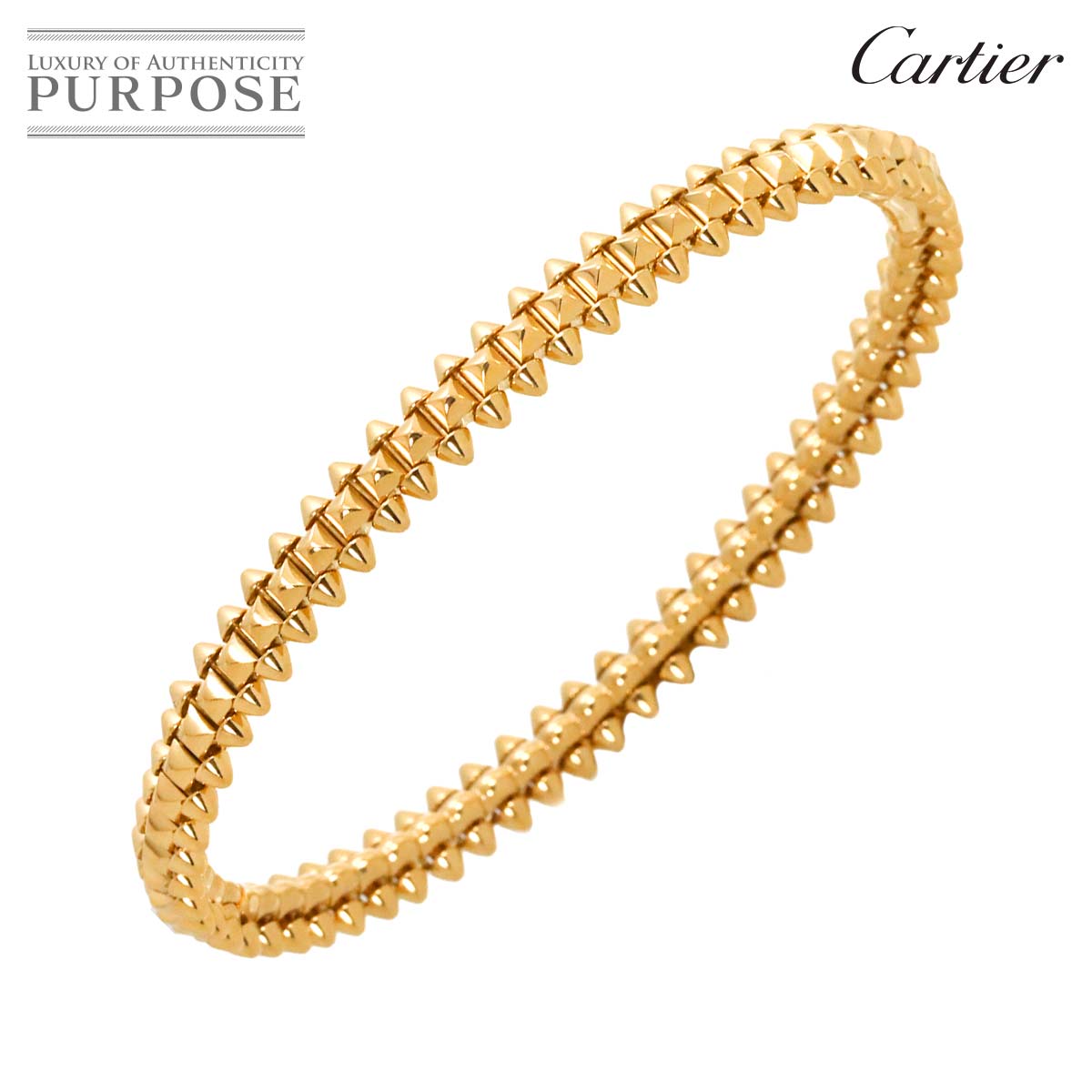 【新品同様】 カルティエ Cartier クラッシュ ドゥ スモール SM #17 K18 PG 750 ブレスレット バングル CLASH DE Bracelet【証明書付き】【中古】のサムネイル