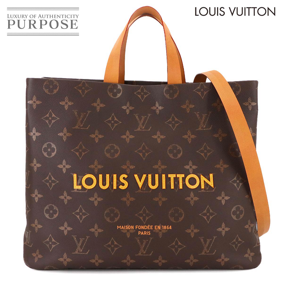 【未使用 展示品】 ルイ ヴィトン LOUIS VUITTON モノグラム ショッパー トート MM 2way ショルダー バッグ レザー M13928 RFID Shopper Tote MM 【中古】のサムネイル
