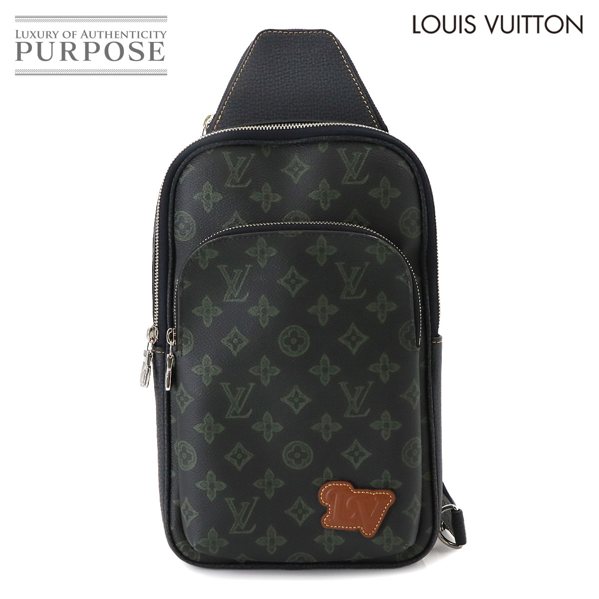 【新品同様】 ルイ ヴィトン LOUIS VUITTON LVフォール モノグラムレコード アヴェニュー スリングバッグ ボディ バッグ M46344 RFID Avenue Slingbag 【中古】のサムネイル