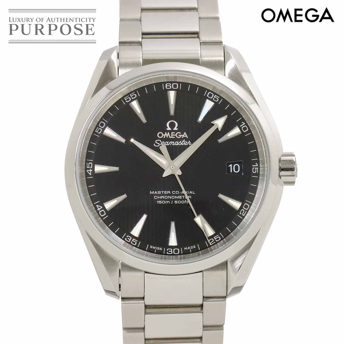 オメガ OMEGA シーマスター アクアテラ 231 10 42 21 01 003 メンズ 腕時計 デイト ブラック 自動巻き Seamaster 【中古】