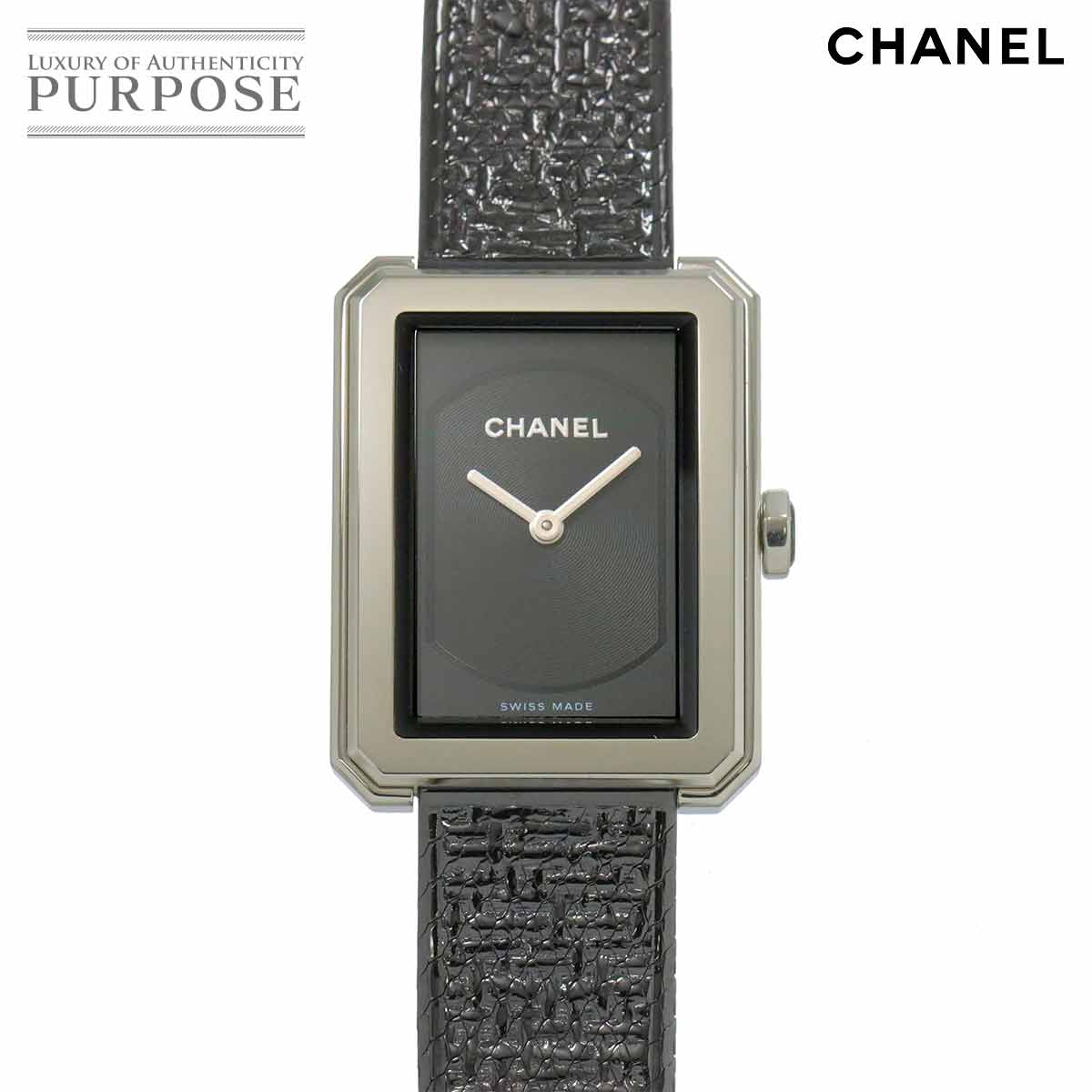 シャネル CHANEL ボーイフレンド H5317 レディース 腕時計 ブラック クォーツ ウォッチ Boy friend 【中古】