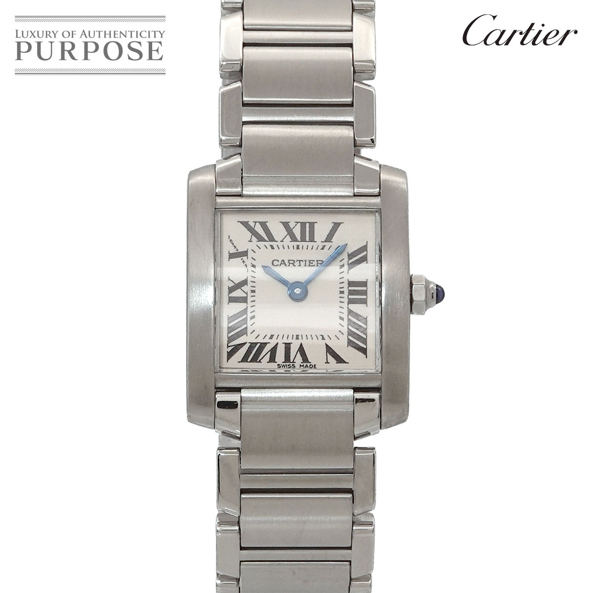 【新品仕上げ 済み】 カルティエ Cartier タンクフランセーズSM W51008Q3 レディー ...