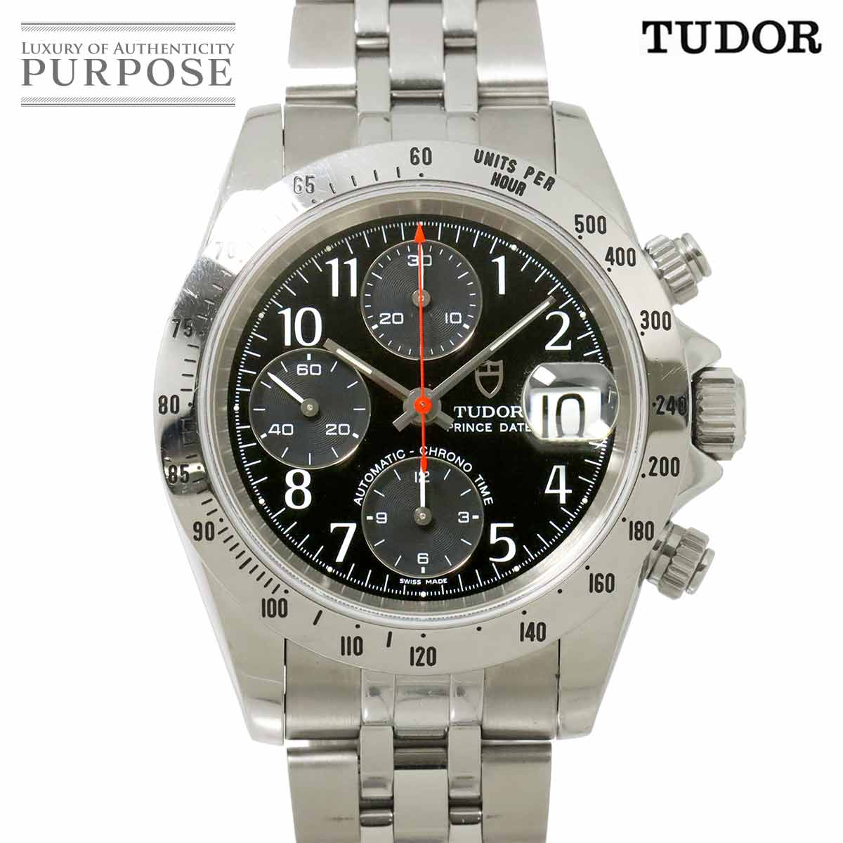 チューダー チュードル TUDOR クロノタイム プリンスデイト 79280P クロノグラフ メンズ ...