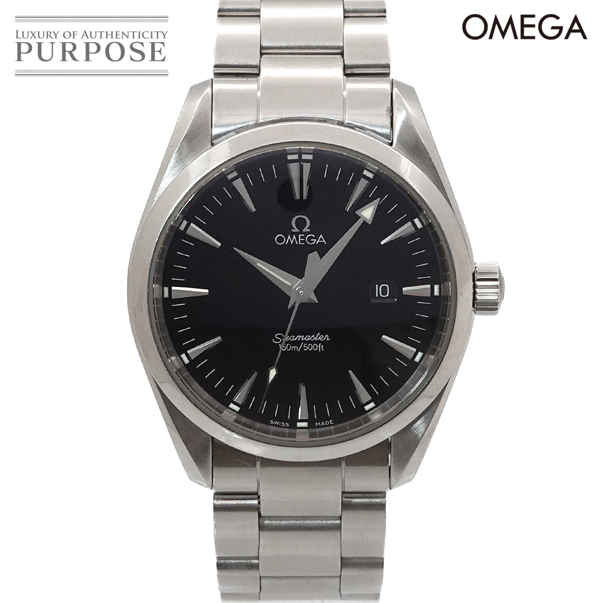 オメガ OMEGA シーマスター アクアテラ 2517 50 メンズ 腕時計 デイト ブラック クォ ...