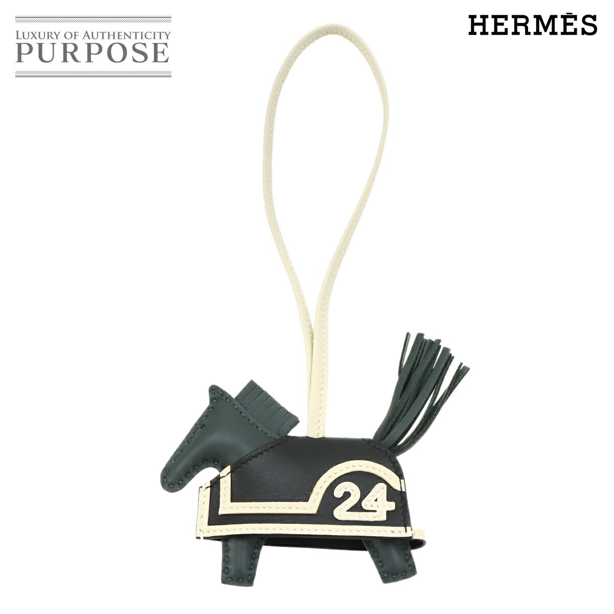 Rakuten - 【未使用 展示品】 エルメス HERMES ロデオ ロベオ 24 PM バッグ チャーム アニョーミロ ヴェールマングローブ ブラック クレ K刻印 Rodeo Robeo PM 【中古】