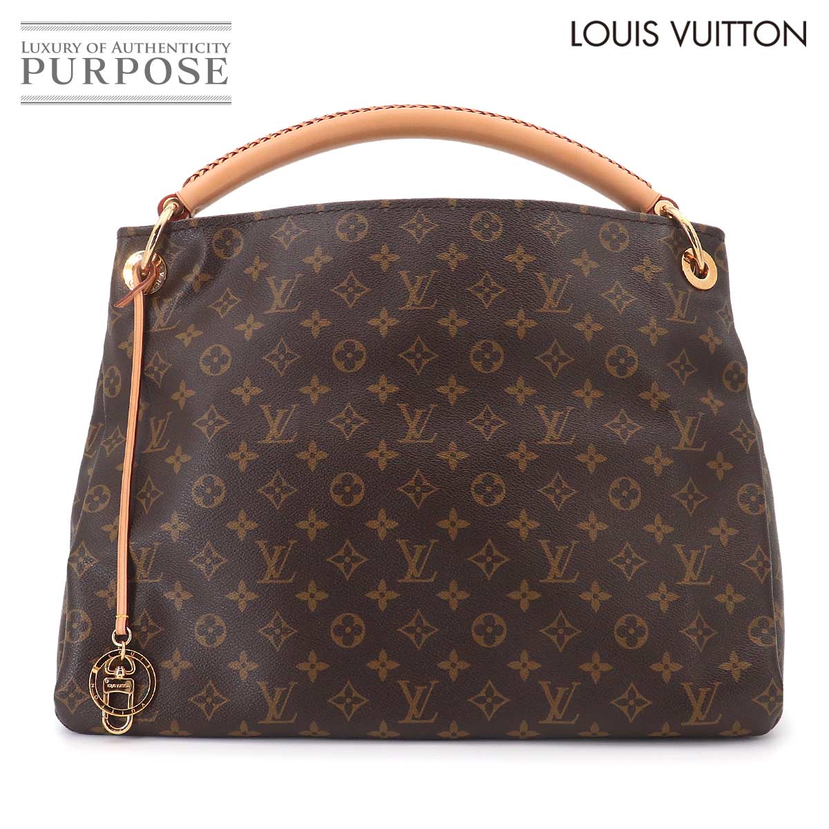 Rakuten - 【新品同様】 アーツィー MM ルイ ヴィトン LOUIS VUITTON モノグラムショルダー バッグ ブラウン M40249 ゴールド 金具 Artsy 【中古】