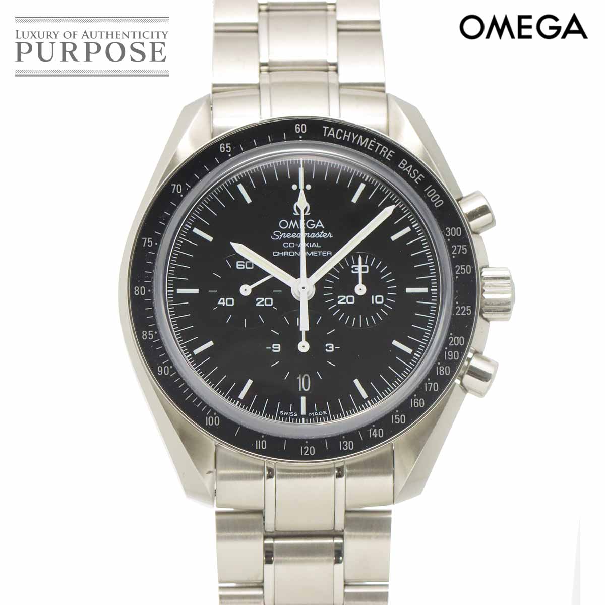 オメガ OMEGA スピードマスター コーアクシャル 311 30 44 50 01 001 クロノグラフ メンズ 腕時計 デイト ブラック 自動巻き ウォッチ Speedmaster 【中古】