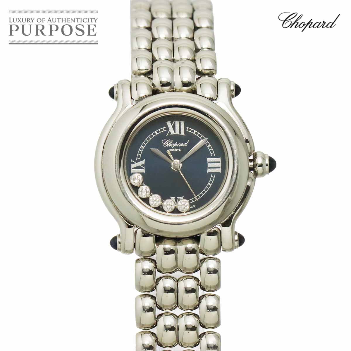 ショパール Chopard ハッピースポーツ 27/8250-23 レディース 腕時計 5P ダイヤ ...