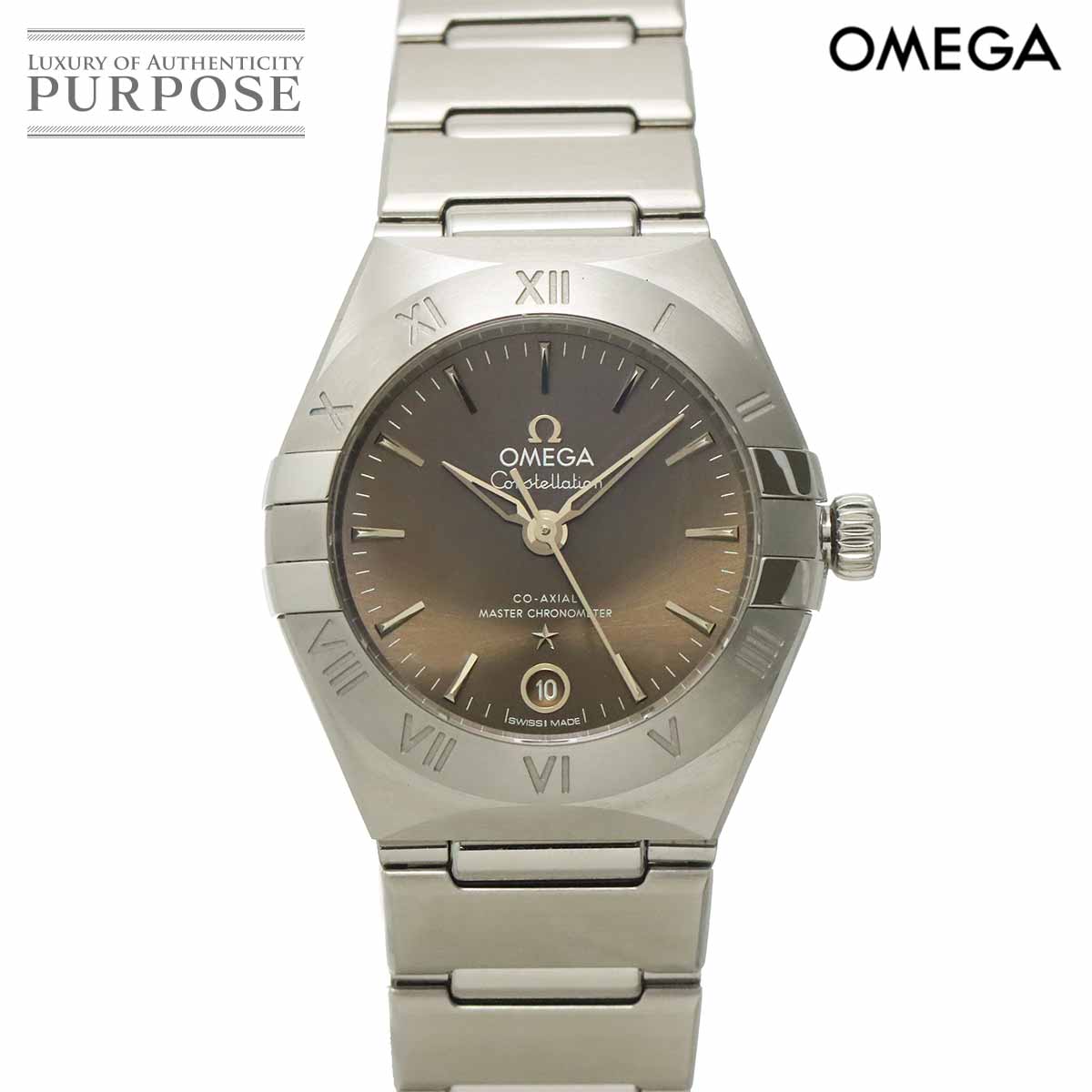 【未使用 展示品】 オメガ OMEGA コンステレーション マンハッタン 131 10 29 20 06 001 レディース 腕時計 デイト グレー オートマ 自動巻き Constellation 【中古】