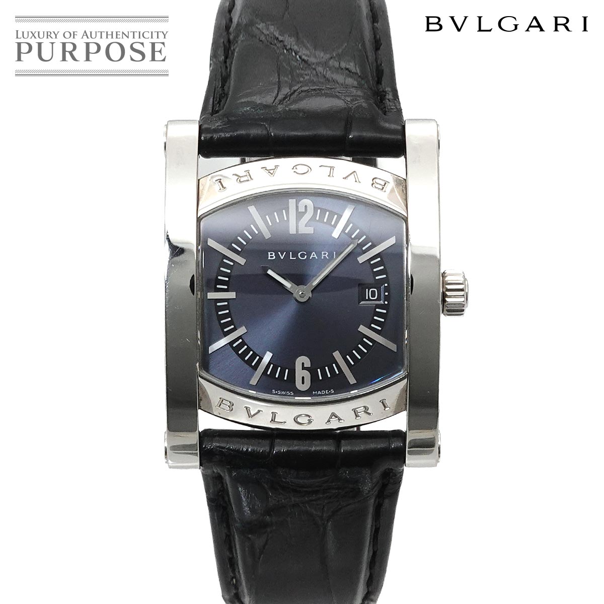 ブルガリ BVLGARI アショーマ AA39S レディース 腕時計 デイト