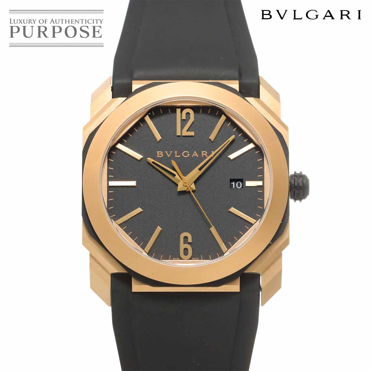 【正規品】BVLGARI/腕時計/カーボンゴールド/レザー/ピンクゴールド 楽天市場】ピンクゴールド（ブランドブルガリ）（腕時計）の通販