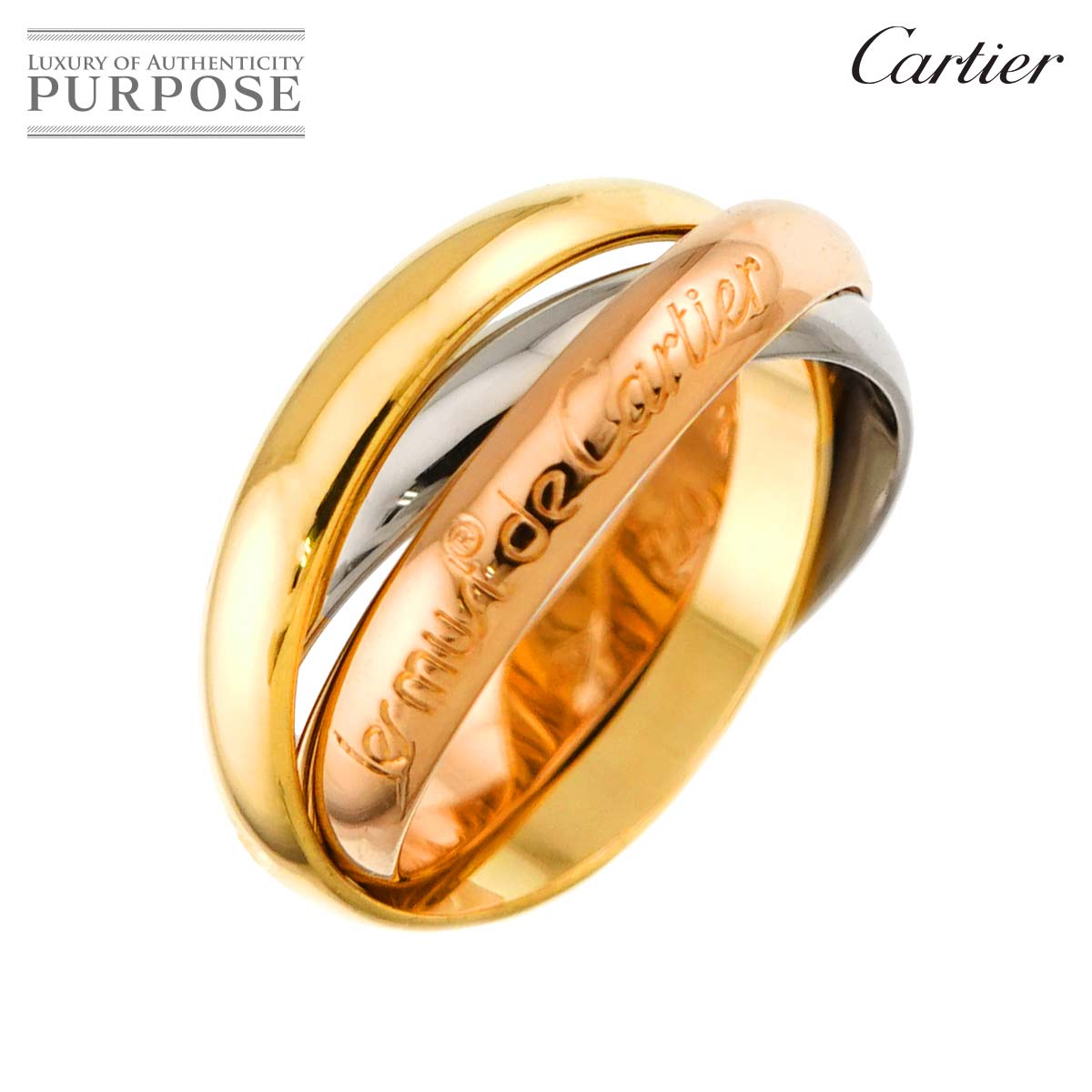 楽天市場】cartier カルティエ トリニティ リング 指輪 3連 スリー