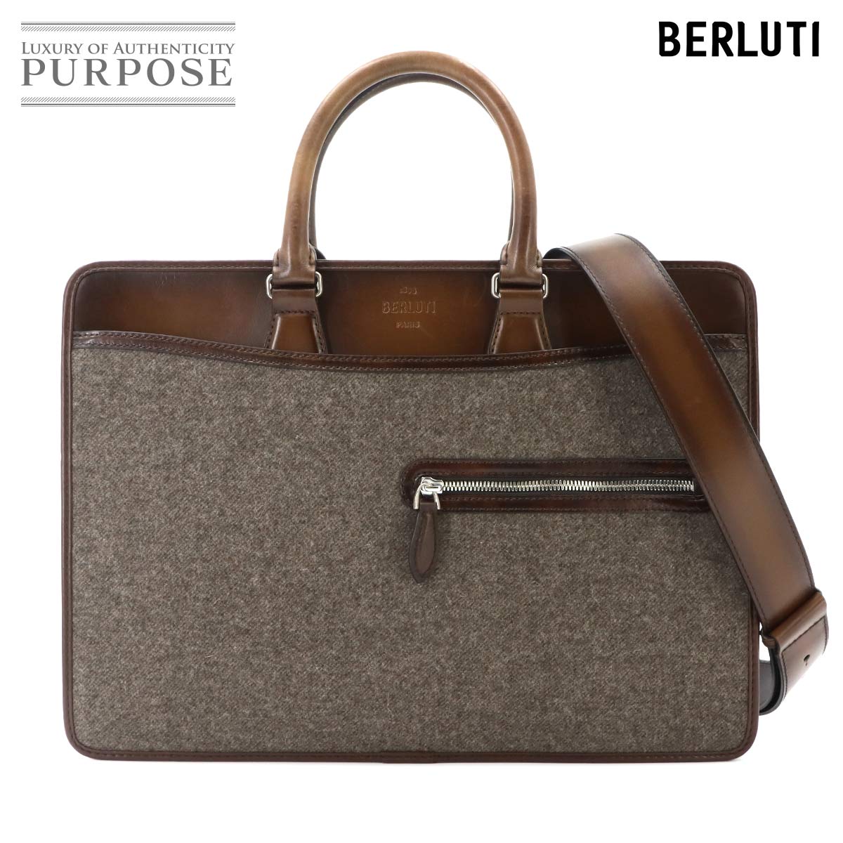 楽天市場】Berluti（カラーブラウン）（ビジネスバッグ・ブリーフ