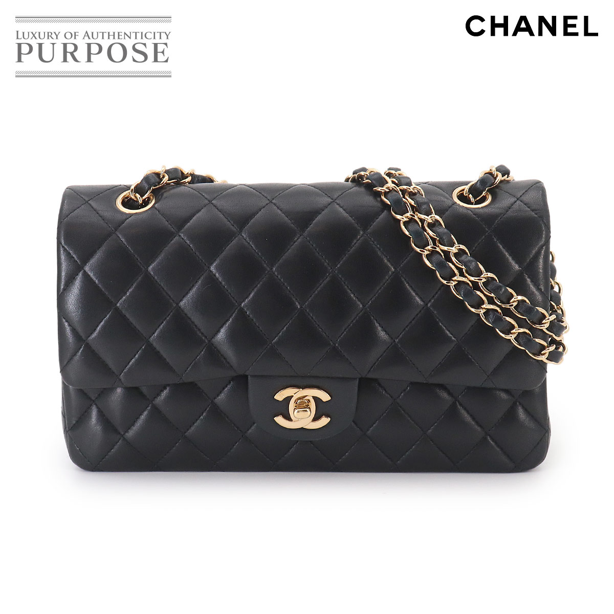楽天市場】chanel シャネル マトラッセ ラムスキン チェーン