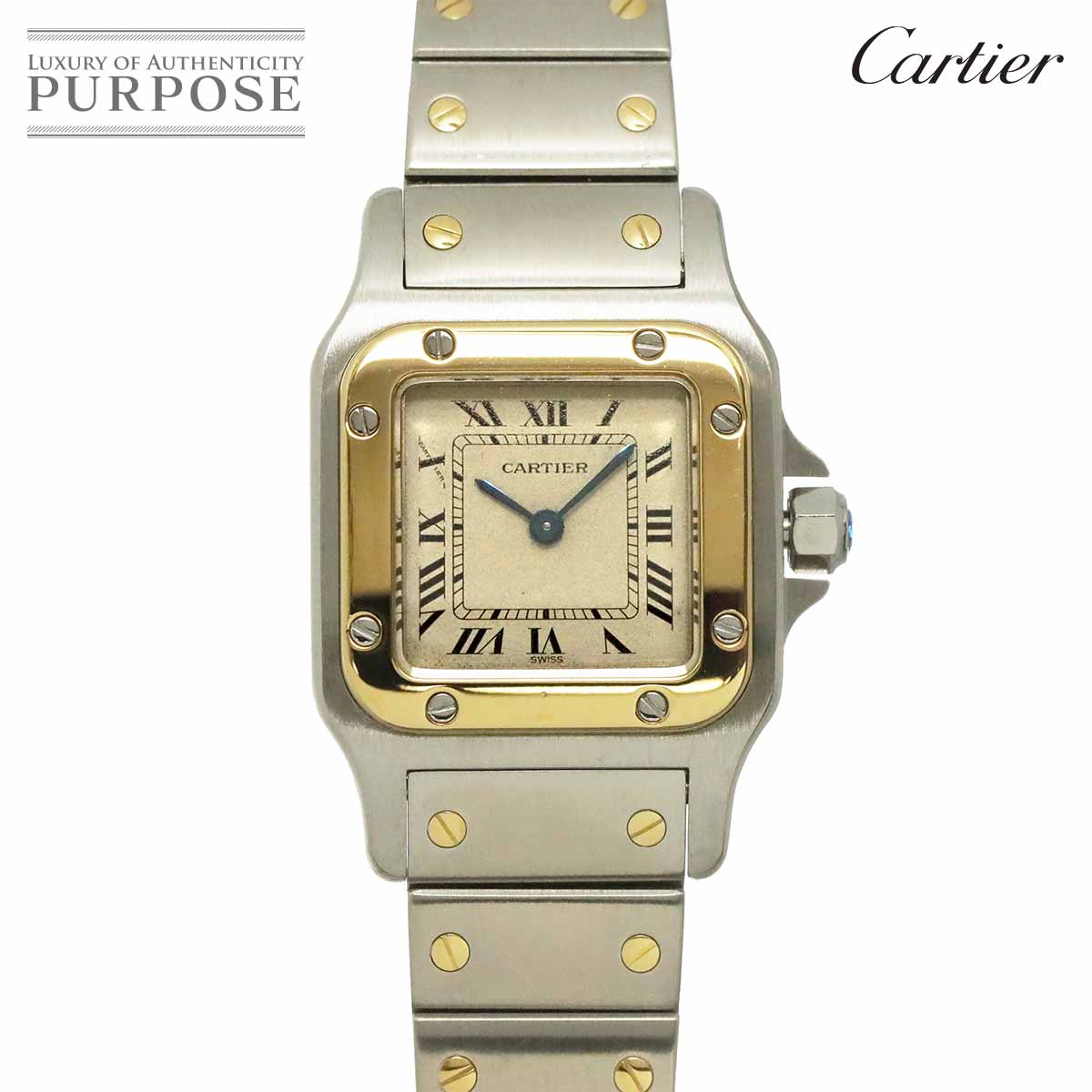 Cartier カルティエ サントスガルベ SM/YGコンビ 純正コマ 90333690-01.jpg