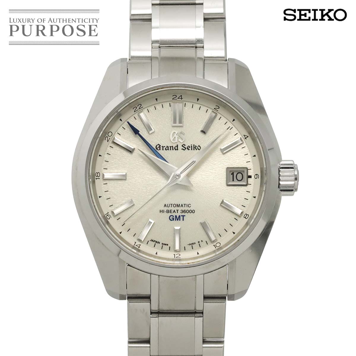 グランドセイコー GRAND SEIKO ヘリテージコレクション メカニカル ハイビート GMT SBGJ201 マスターショップ限定 9S86 00A0 メンズ 腕時計 デイト 自動巻き ウォッチ HI-BEAT 【中古】
