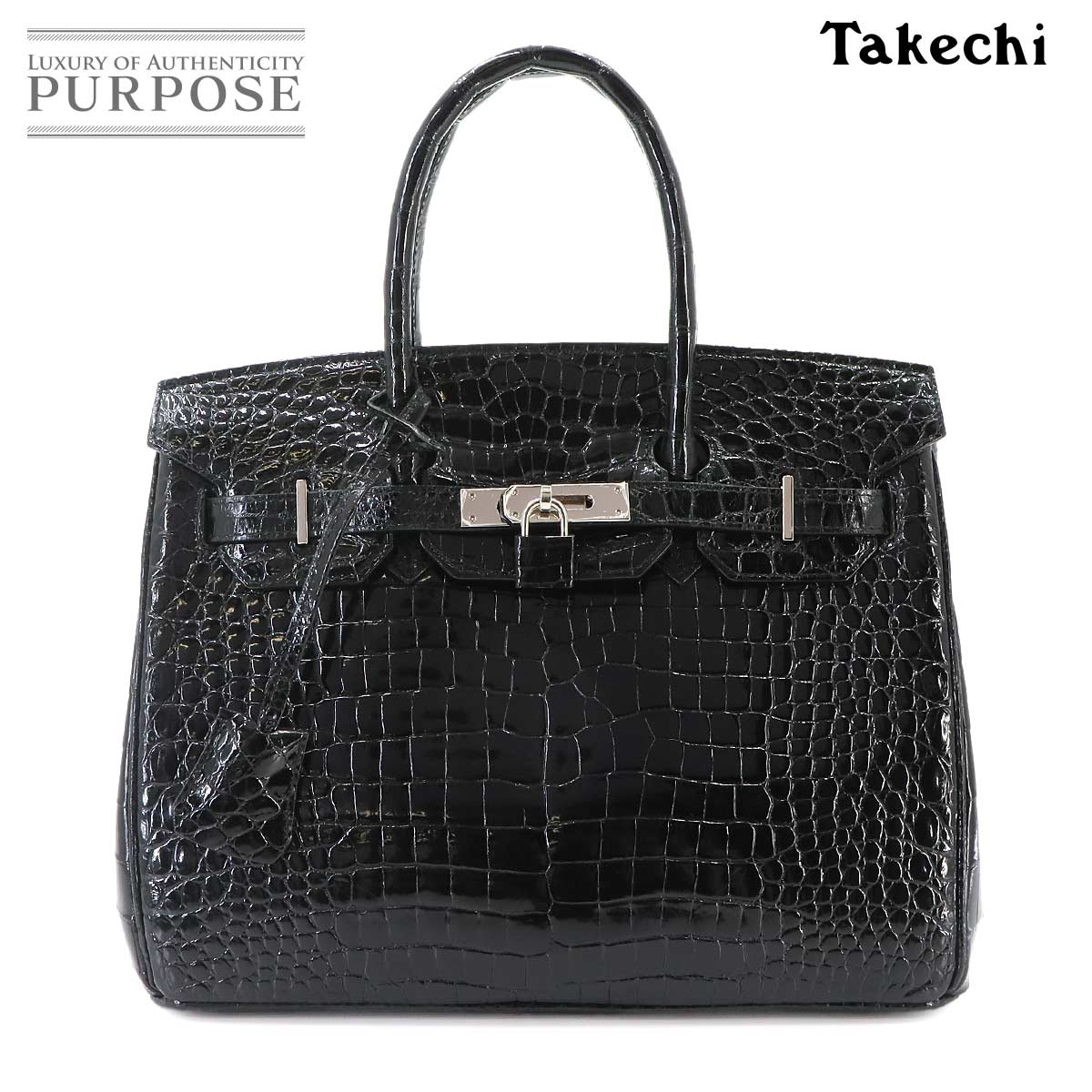 極美品】武知TAKECHI オーストリッチ ボストンバッグ エメラルド