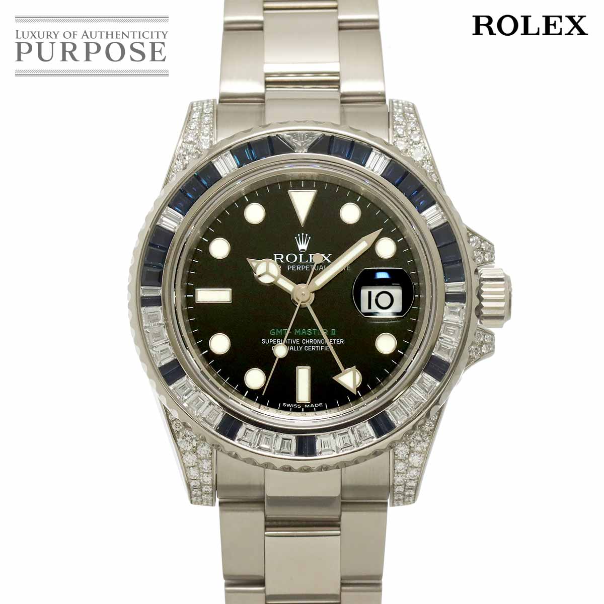 【日本ロレックス OH 済み】 ロレックス ROLEX GMTマスター2 116759SA M番 ルーレット メンズ 腕時計 デイト K18WG オートマ 自動巻き ウォッチ GMT Master 2 【中古】