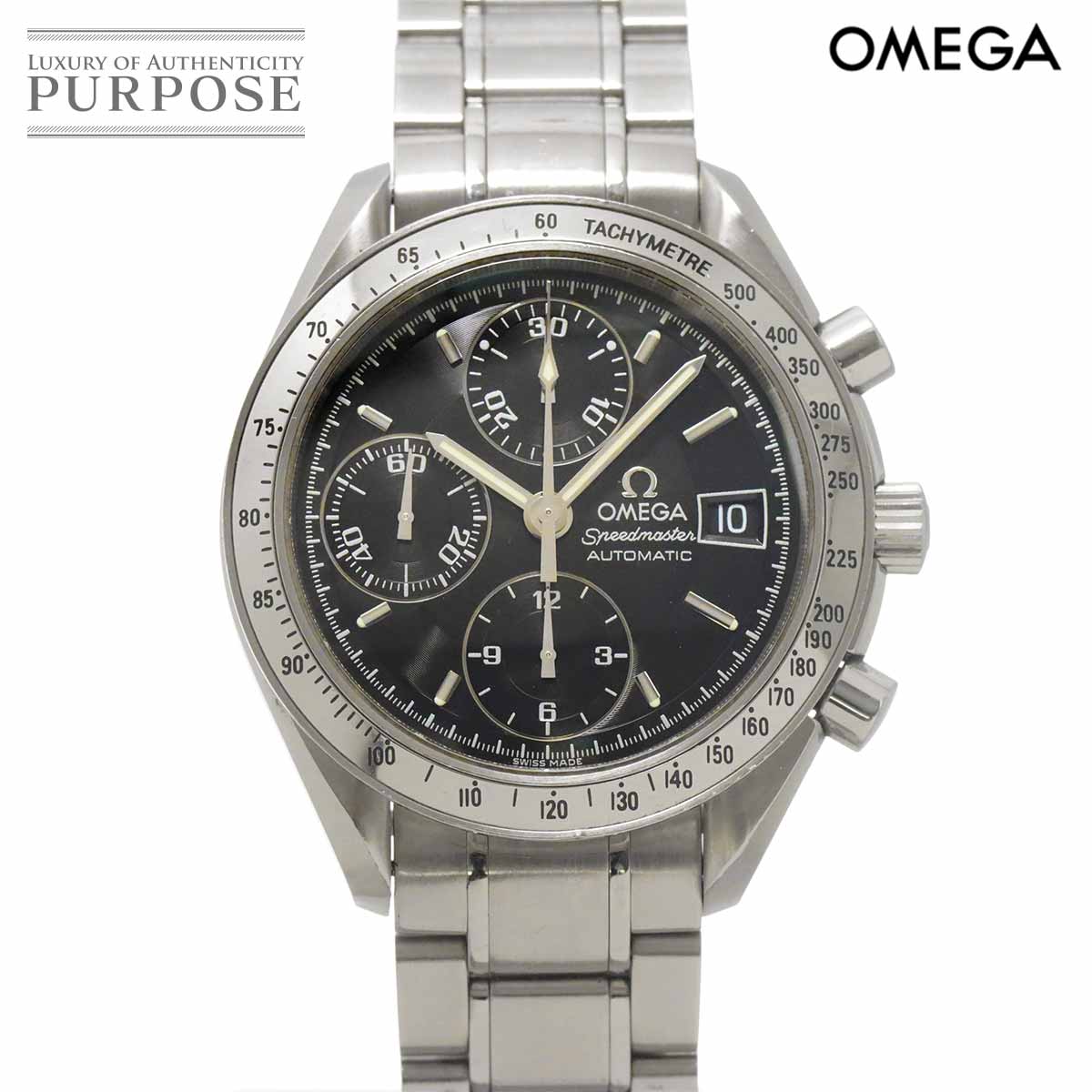 オメガ OMEGA スピードマスター デイト 3513 50 クロノグラフ メンズ 腕時計 ブラック オートマ 自動巻き ウォッチ Spedmaster 【中古】