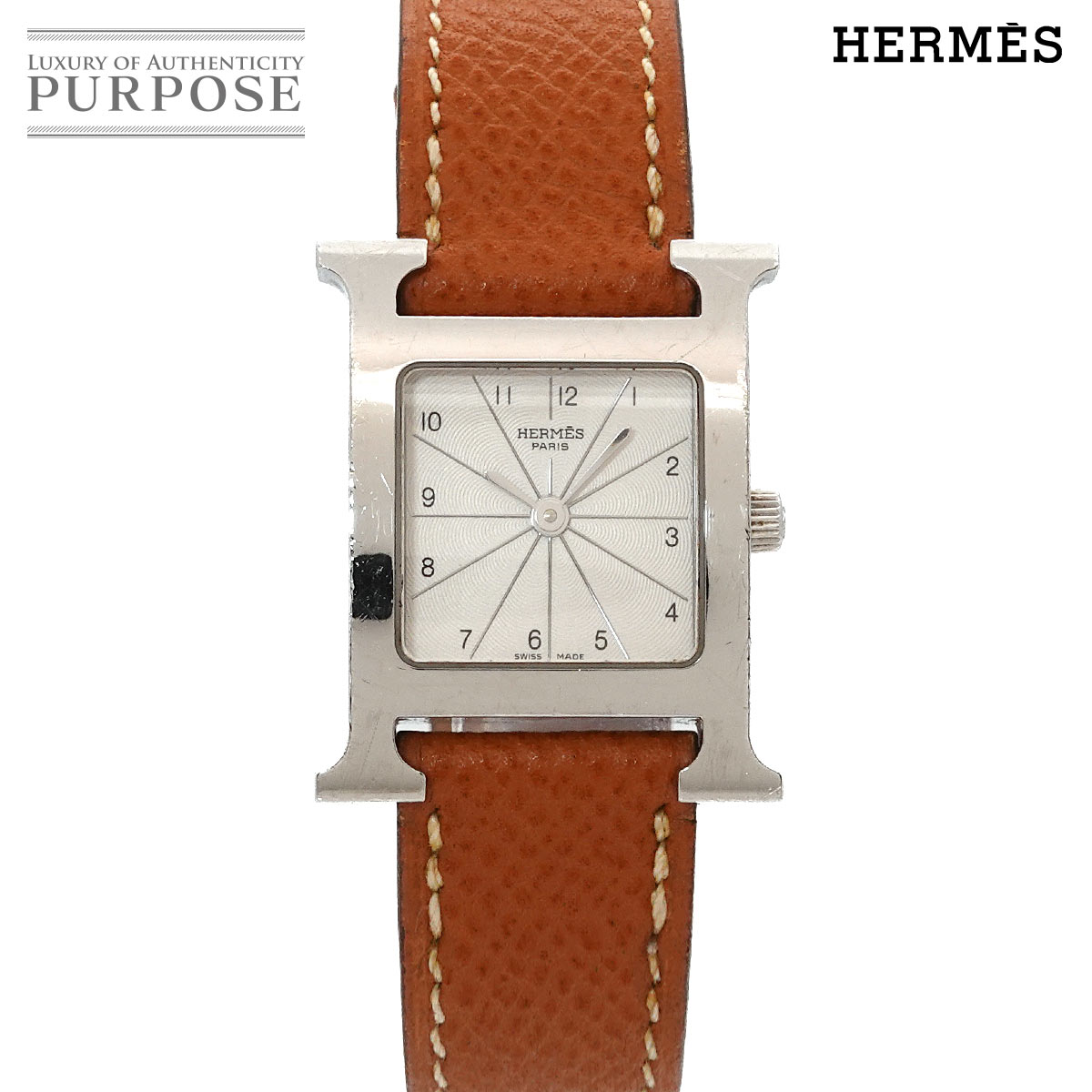エルメス HERMES Hウォッチ HH1 210 レディース 腕時計 シルバー クォーツ ウォッチ H Watch 【中古】