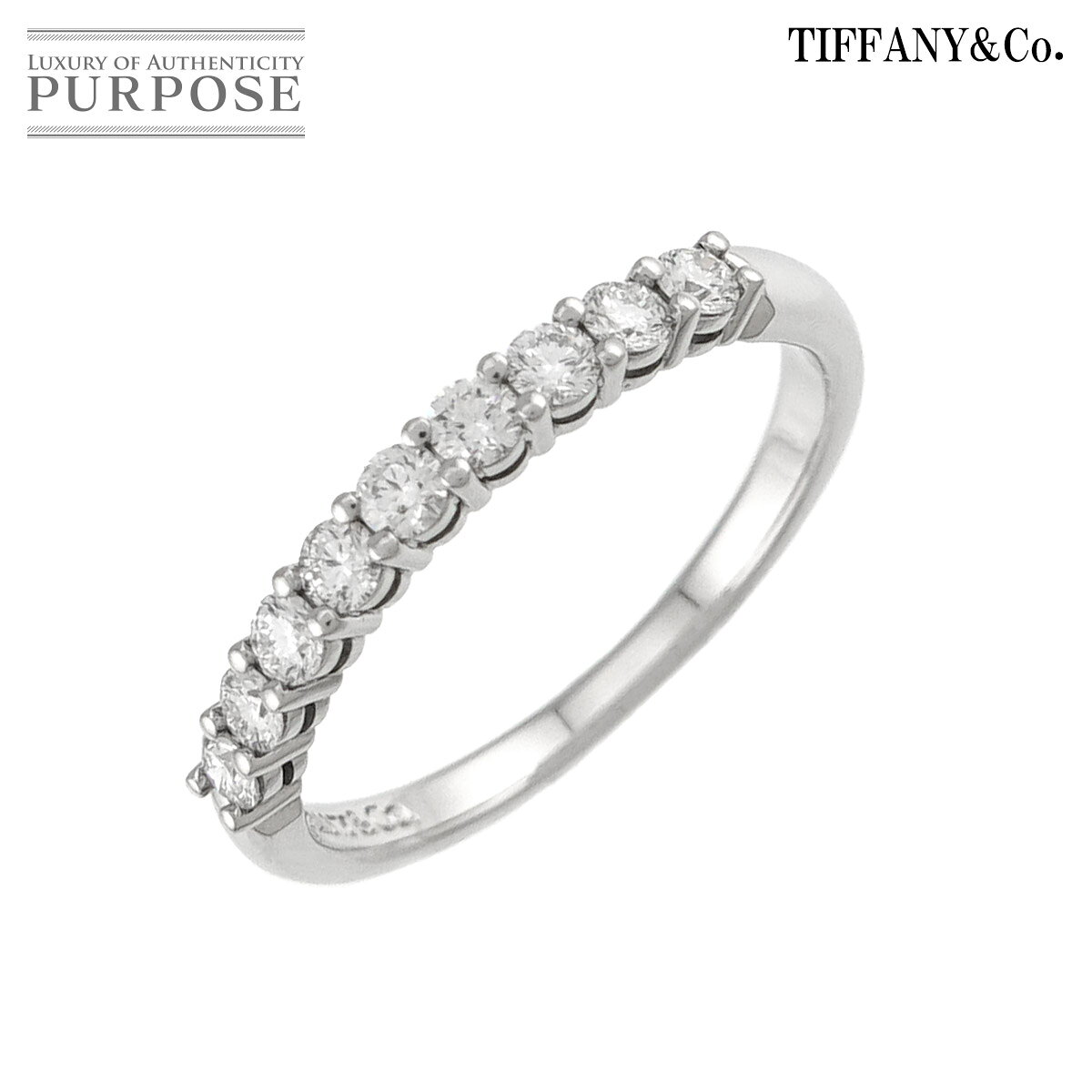 楽天市場】tiffany 指輪 ハーフエタニティ 10号の通販