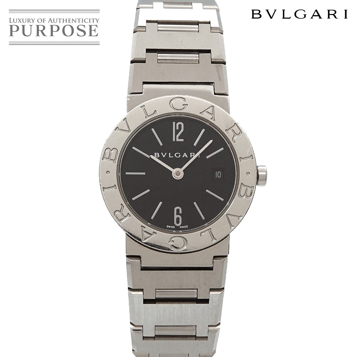ブルガリ BVLGARI ブルガリブルガリ BB26SSD ヴィンテージ レディース 腕時計 デイト ブラック クォーツ ウォッチ BVLGARIBVLGARI 【中古】