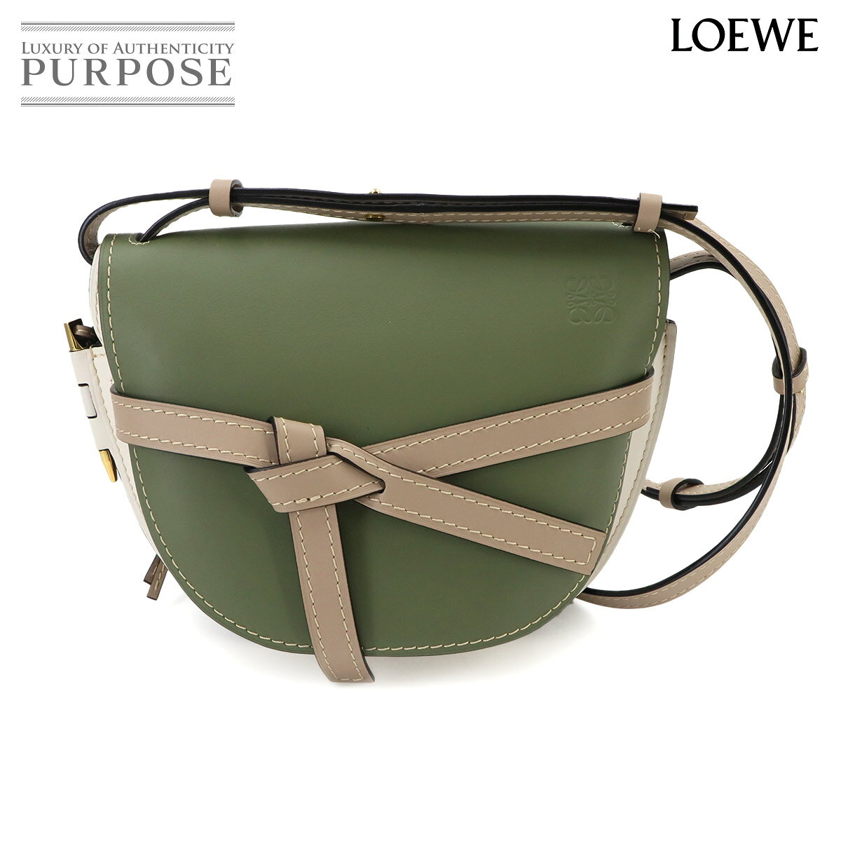 美品✨ LOEWE ロエベ ショルダーバッグ レザー ロゴ ネイビーグリーン 楽天市場】グリーン（ブランドロエベ）（ショルダーバッグ