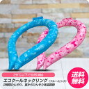 【在庫処分 送料無料 アウトレット限定】 エコクール ネックリング ピンク/ブルー 【繰り返し 再使用 アイスネッククーラー ネックリング 首元クーラー 首冷却...