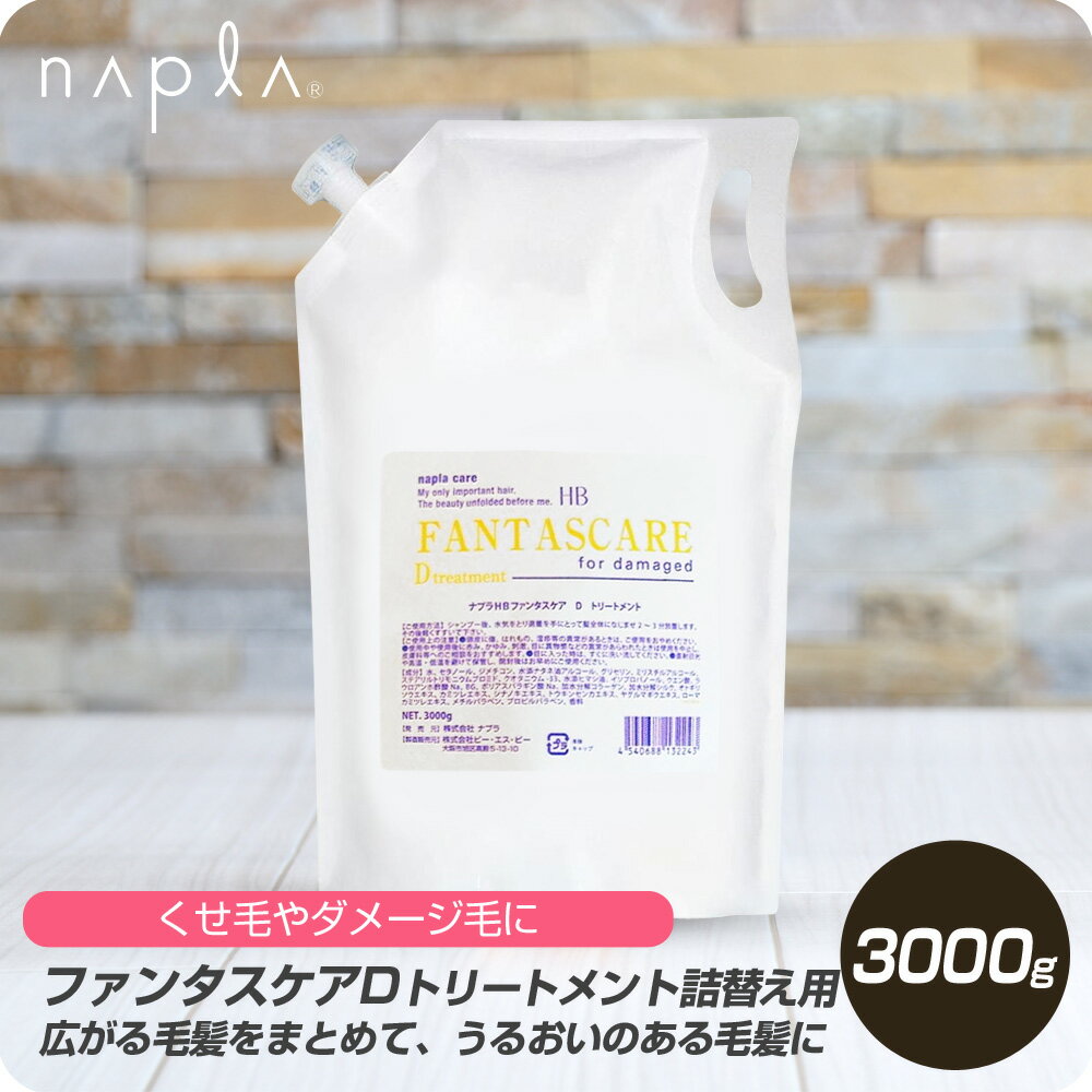 【6/4 20時より超セール 販売期間前】 ナプラ HB ファンタスケア D トリートメント 3000g