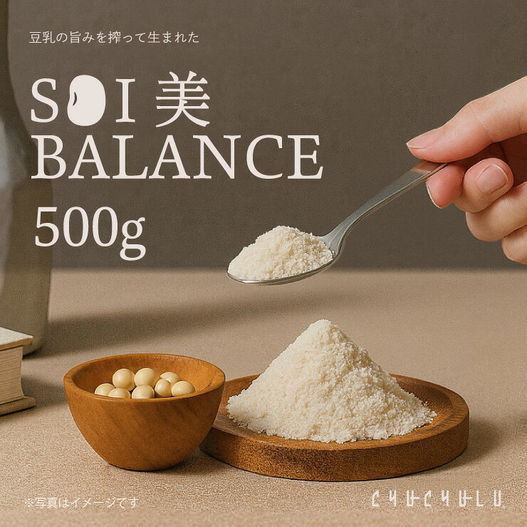 SOY美BALANCE 生きた酪酸菌と発酵性食物繊維たっぷりのたんぱく質パウダー 500g　発酵性食物繊維　ソイ..