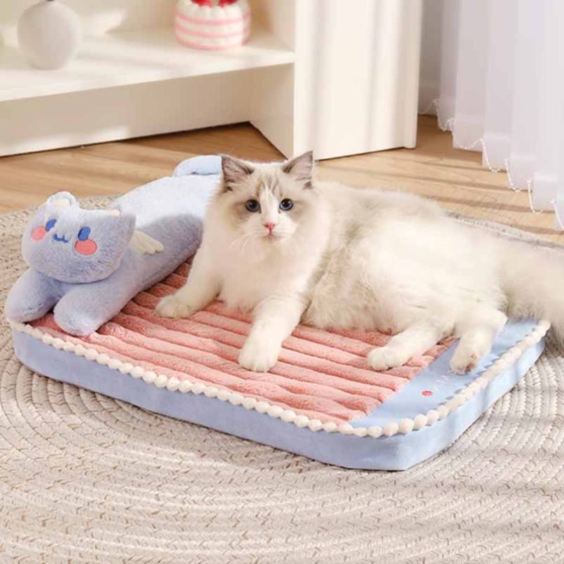 1700円OFFクーポン 猫 ベッド 犬 ベッド 冬 ペットベッド エアコン部屋用 クッション 通年 洗える 小型犬 ペットソファ ふわふわ 暖かい ぐっすり眠る キャット 猫用 ペット用品 耐噛み 高反発 おしゃれ かわいい 猫用ベッド ペットクッション MMLYY