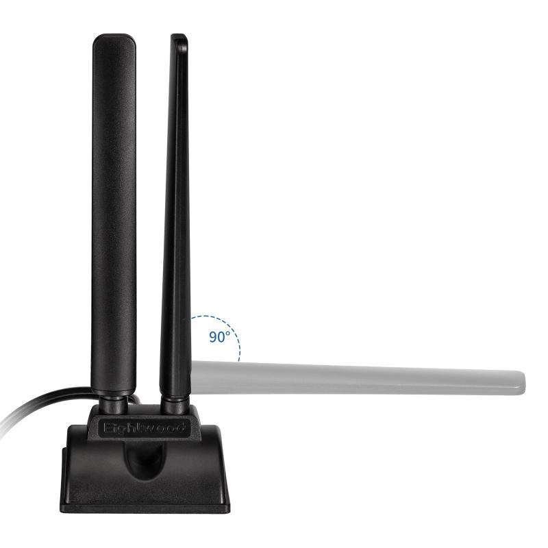 BINGFU WiFi 6E アンテナ トライバンド 2.4GHz 5GHz 6GHz RP-SMA アンテナ マグネットベース デスクトップコンピュータ PCI-E 6E Bluetooth カード USB WiFi アダプタ ワイヤレスルーター用