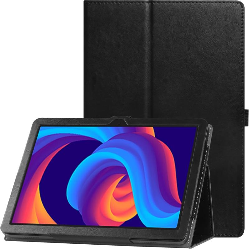 HGWALP保護ケース Bmax I10 Plus 10.1インチタブレット、スタンド機能およびペンシルホルダー付きBmax I10 Plus 10.1のためのプレミアム革フォリオカバーと互換性があります,ブラック
