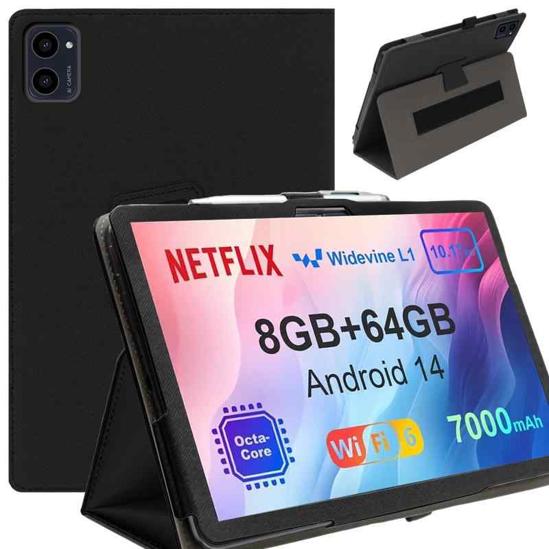 ShellChic For awow utbookタブレットケース 10インチ 全面保護カバー 擦り傷防止ブレットカバー防水防汚 高級PUタブレット ケース 良い手触りタブレット10インチ ケース 薄型軽量 Android 15タブレッの商品画像